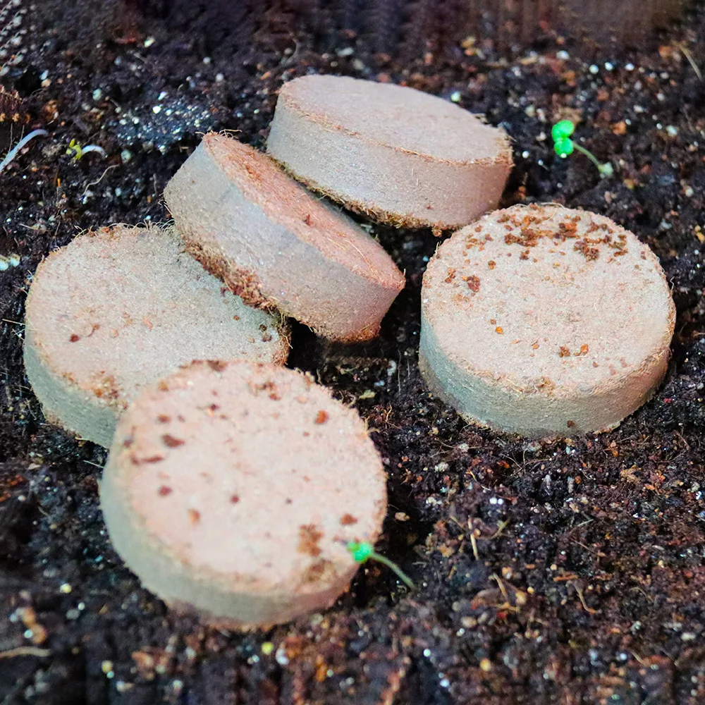 E3 5pcs New Product For Plants 2024 Garden Grow Seeding Coco Peat Tables Coco Peat India Coco Peat Soil