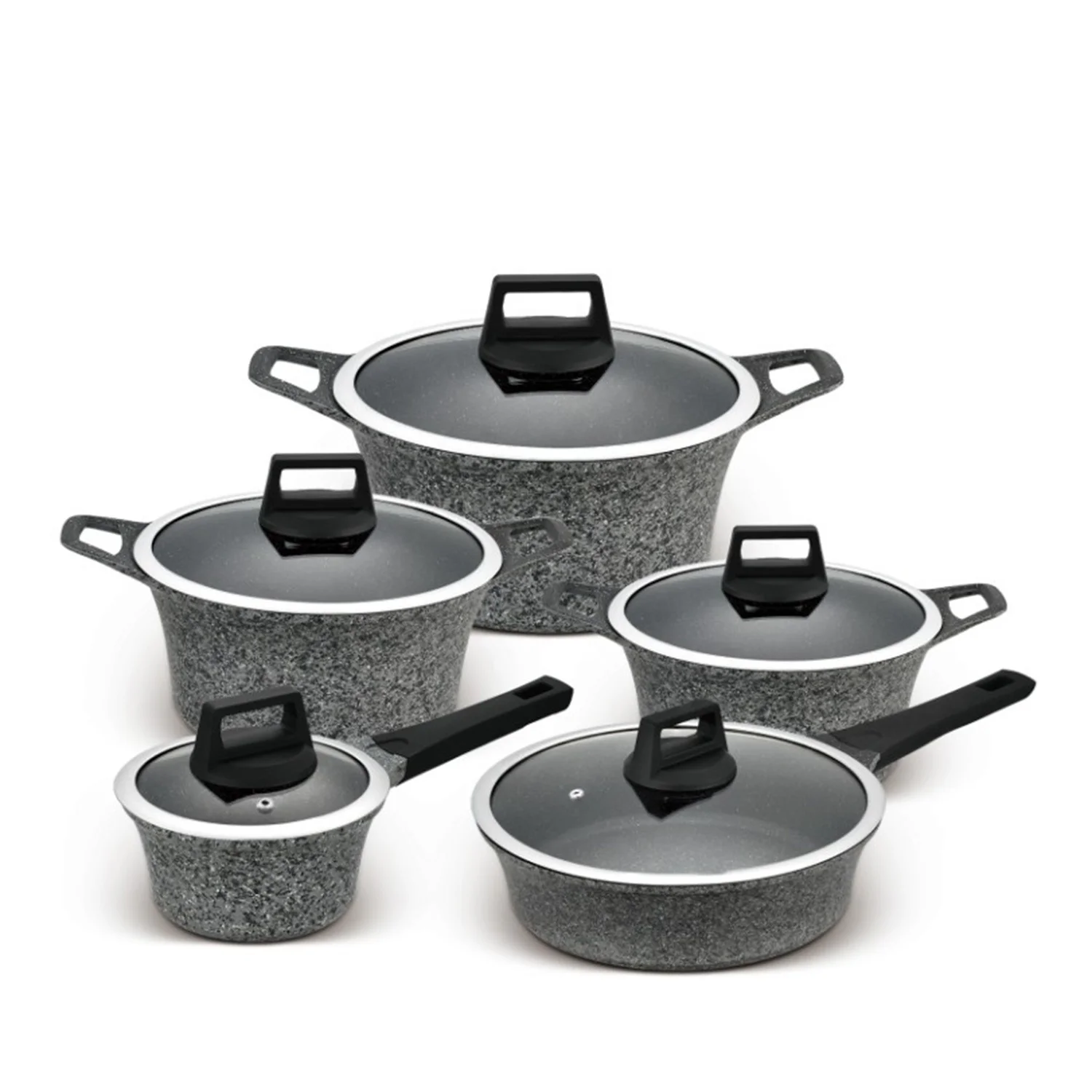 die cast cookware home induction pot casserole dish with lid  cookware set granite casserole home panelas