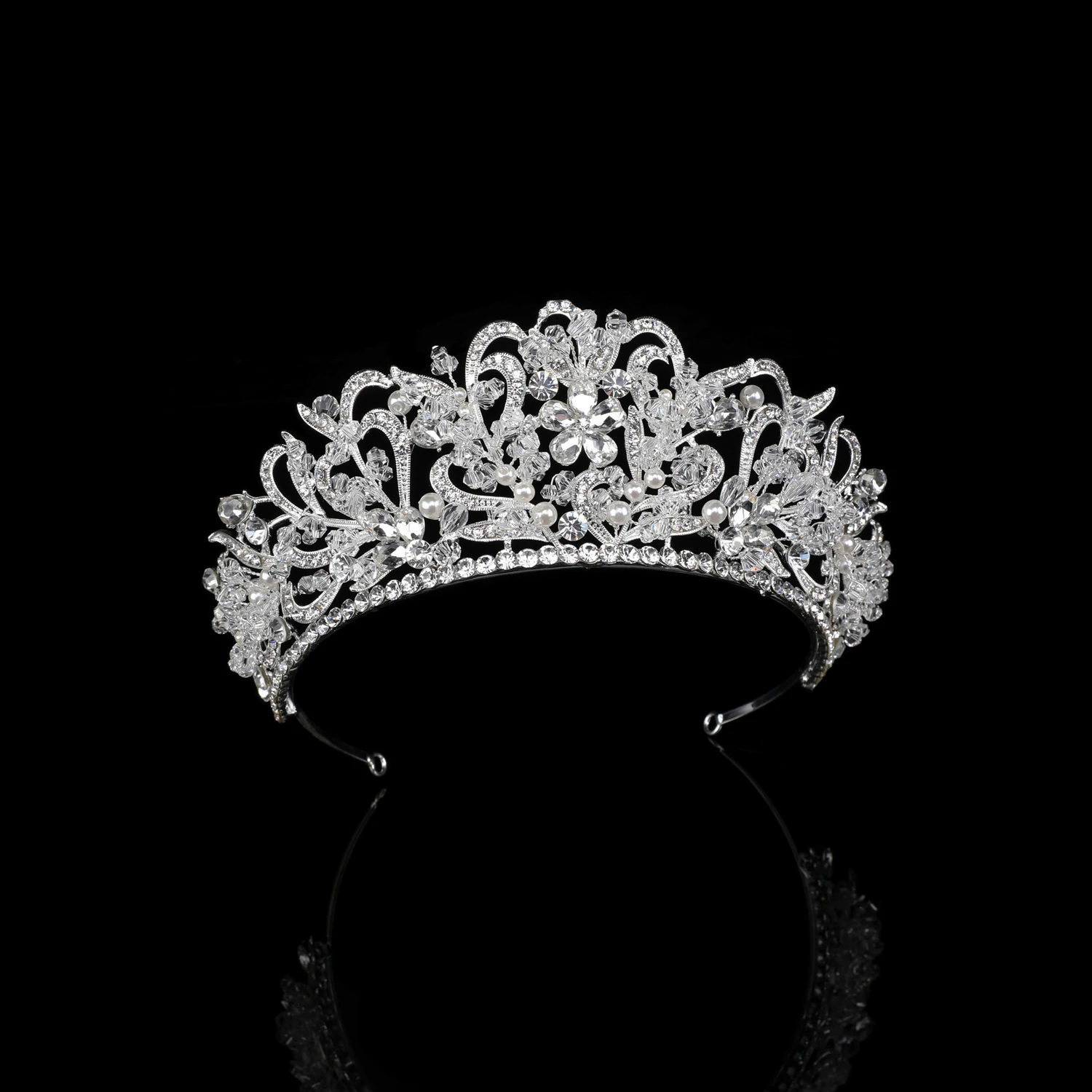 SG0476 Fashion Crown  Women Prom Hair Ornaments Crystal Wedding Hair Jewelry Accessories  Bridal Tiara