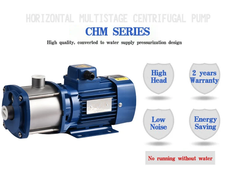Aikon Max 4KW Household Stainless Steel Inner Flow Parts Horizontal Multistage Pump 380v for Water Supply