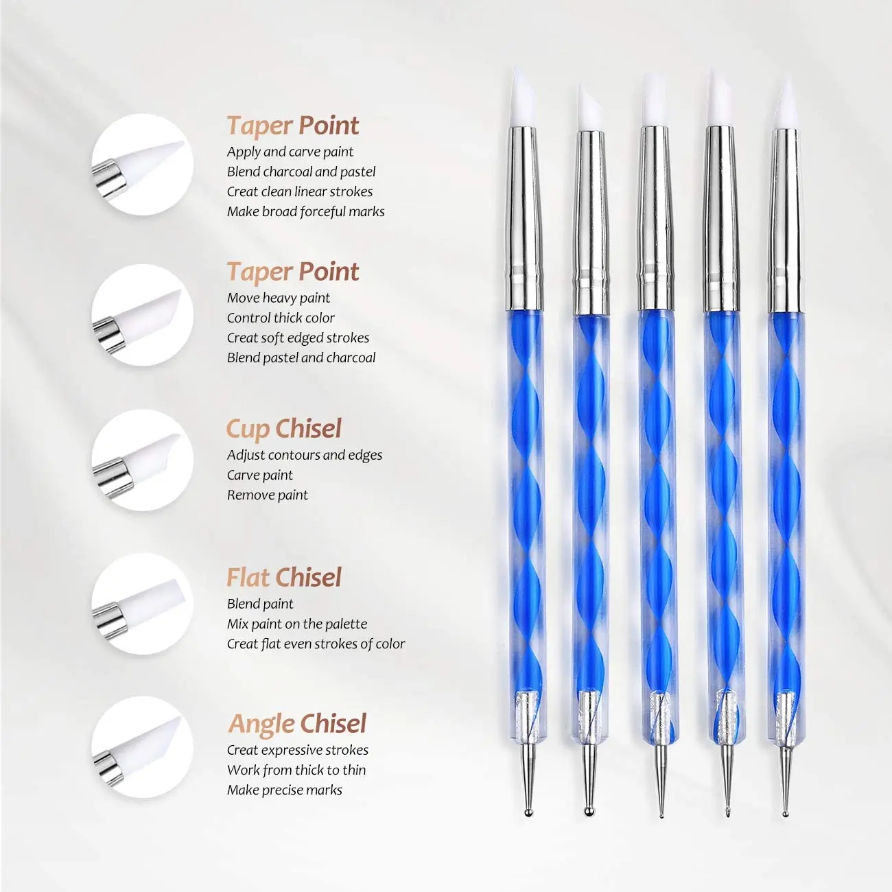 Новые художественные принадлежности двухсторонний дизайн инструменты для полимерной глины профессиональные детей моделирования скульптурирования резки формирования