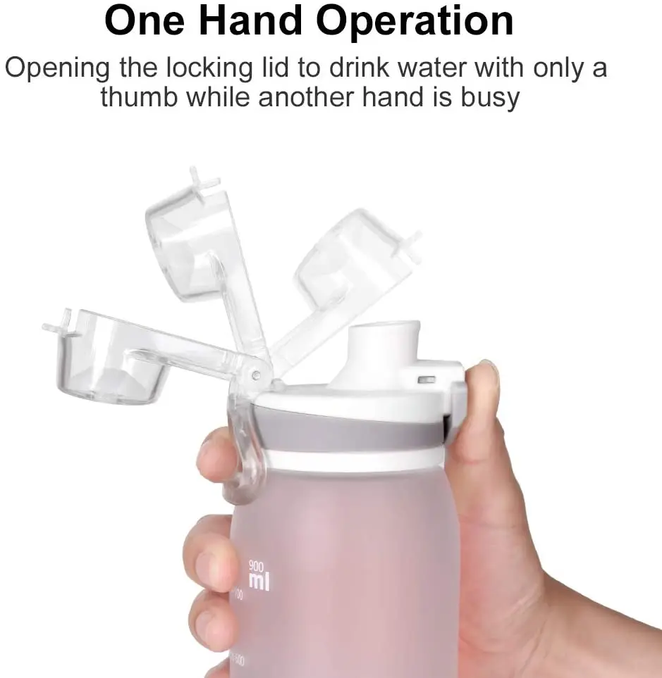 
30oz plastic Sports Water Bottle with Leak Proof Flip Top Lid BPA Free bottles for gym and outdoor with custom logo 