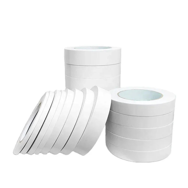 LongTai Hot Sale Strong Adhesive 90um Hot Melt White Double Sided Tape for Envelopes, Bookbinding