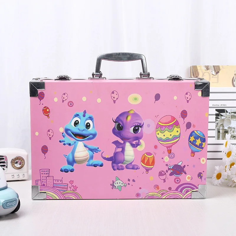 145 piece Deluxe Drawing Case Professional Customized Kit Stationery Aluminum Box Pen For Kids Drawing Painting Art Set