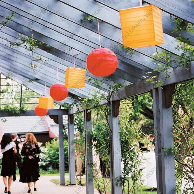 
Chinese Round Custom Different Size Party Wedding Decorations Holiday Paper Lantern 