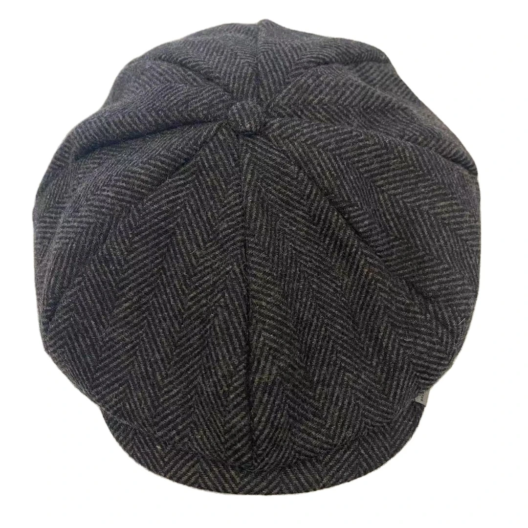 Китайские поставщики, Зимняя шерстяная шапка-Гламурница, плоская шапка для мужчин, ковбойская Кепка-Газетница, Кепка-Плющ