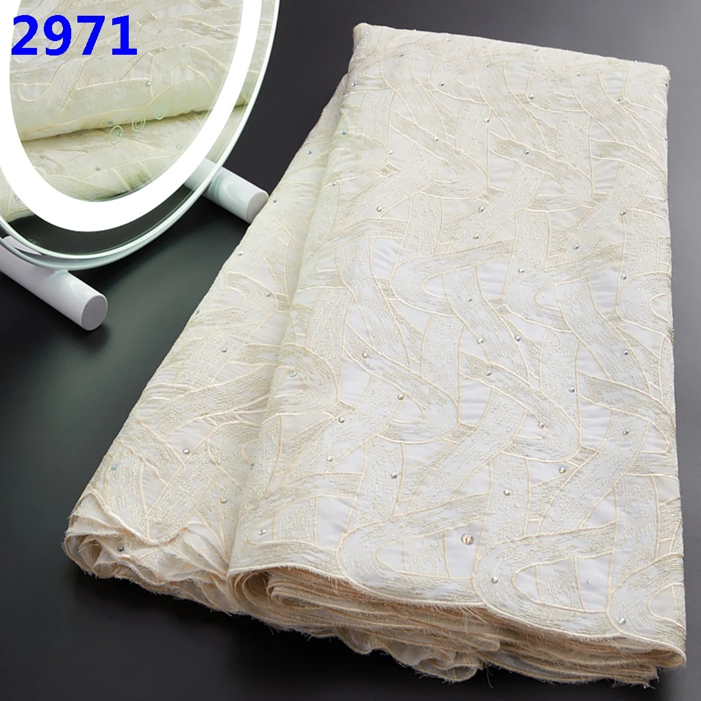 2971 Hot Sale Women Fabrics 2022 Swiss Pure Cotton Voile Lace Fabric Dry Lace Buy Dress Fabric Material For Lady Sewing