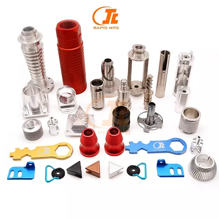 RJC OEM Custom Precision CNC Turning Products Manufacturing Anodized Aluminum Plating Steel Brass Parts CNC Machining Service