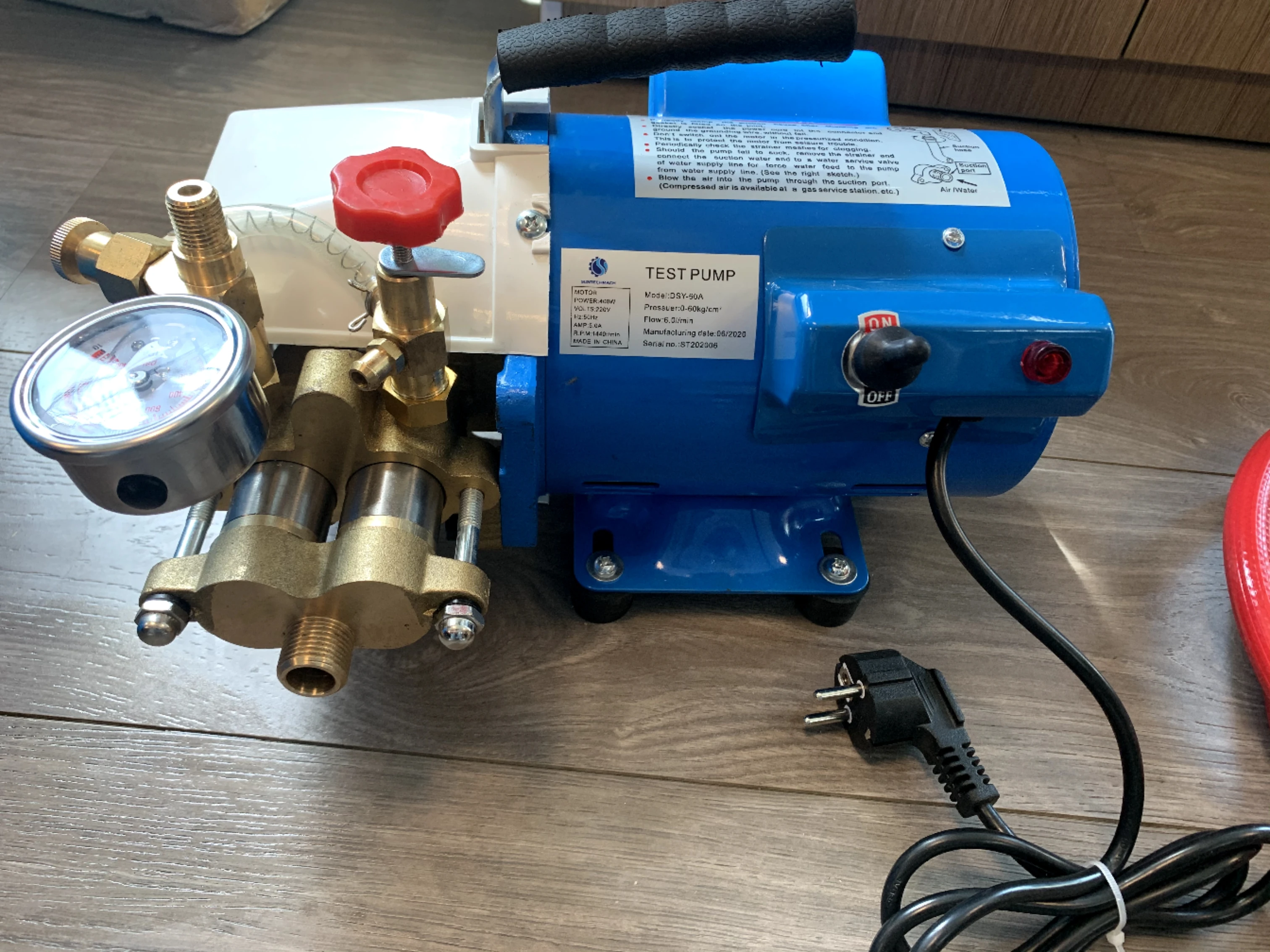Easy To Operate S-160-8A Hot Selling Manual Hydraulic High Pipe Water Pressure Accurate Pressure Test Pump