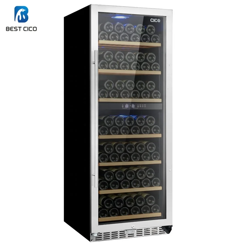 1.62m High Quality Compressor Wine Cooler luxury design wine refrigerator SF-128D
