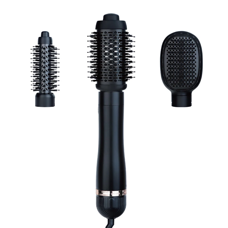 new multi styler blowout 3 in 1 hot air brush 1000 watty blower dryer straightener thermal curling iron round brush
