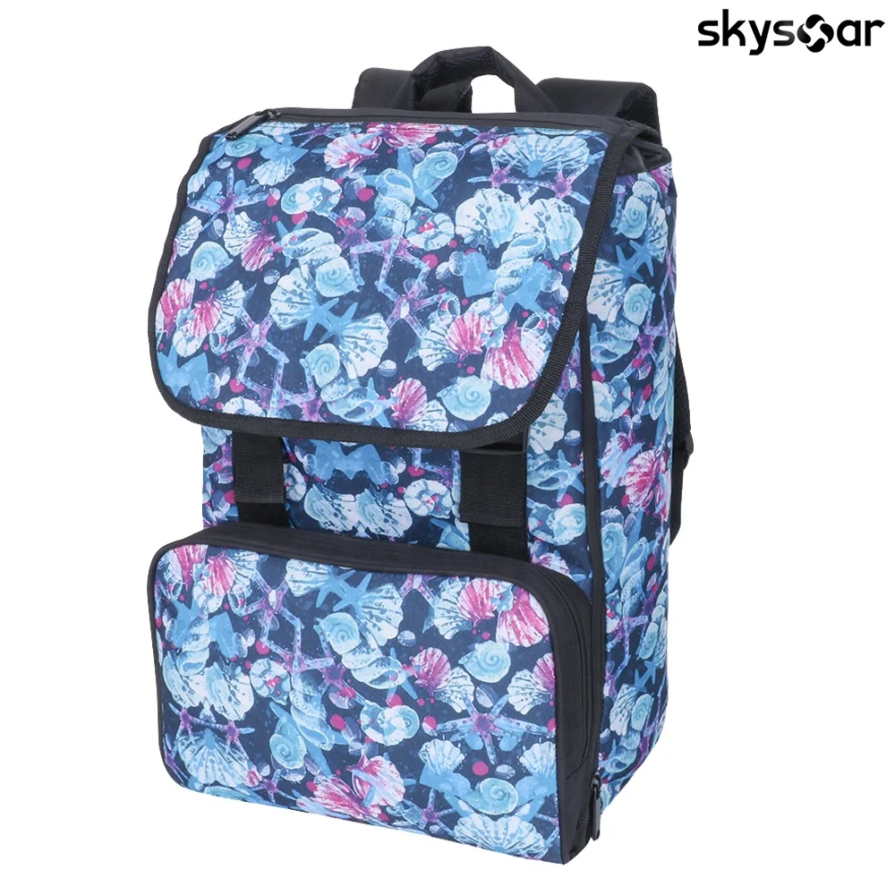 Customized Retro Style High Quality Polyester School Students Bag Unique Floral Backpack for College Teenage Girls