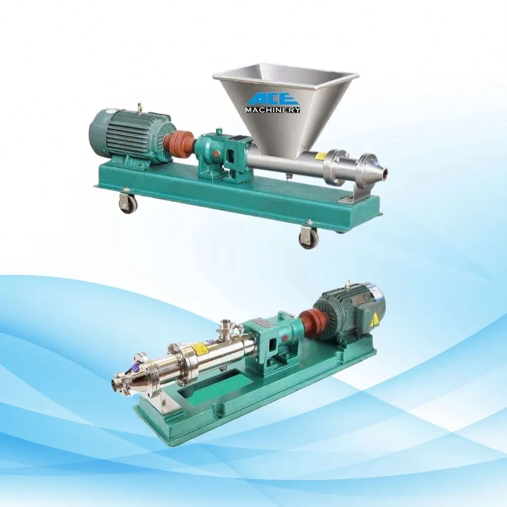 Ace Food Grade Cg Small Stainless Steel Ac Single Phase Screw Rotary Positive Displacement Pump