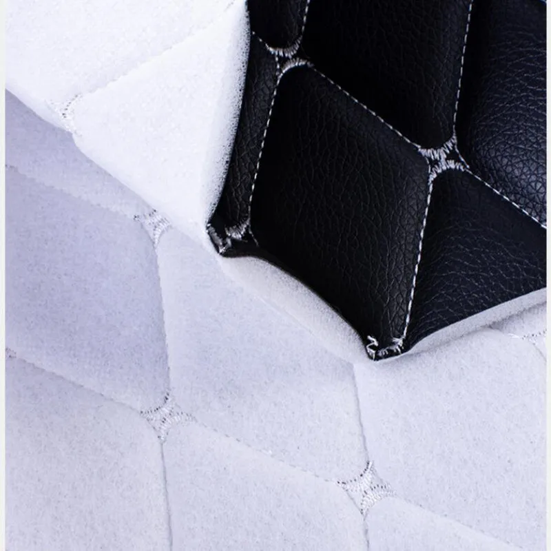 Custom embroidery abrasion-Resistant PVC with foam for car seat cover high quality eco friendly synthetic automobile leather