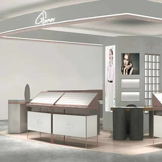 Ювелирный магазин, ожерелье, кольцо, витрина, шкаф для торгового центра