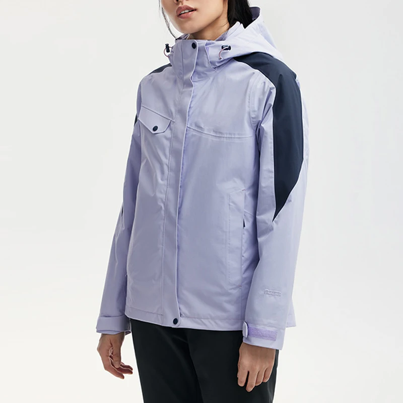 Customization Unisex Winter Outdoor Mountain Wear 2 Pieces Set 3in1 Men Warm Quilted Women Hiking Jacket