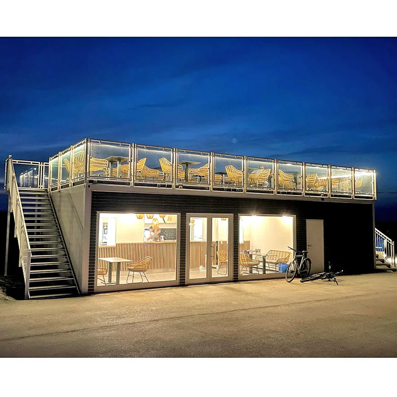 Low Cost Prefab Portable Luxury Convenient Store Container Coffee Shop Apartment Supermarket