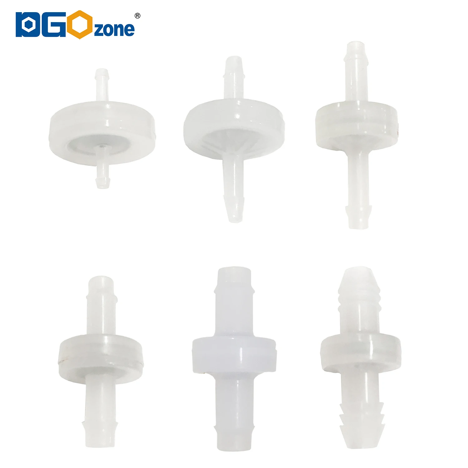 
PVDF small plastic check valve micro one way valve ozone check valves NRV 1/16, 1/8, 3/16, 1/4, 5/16, 3/8 