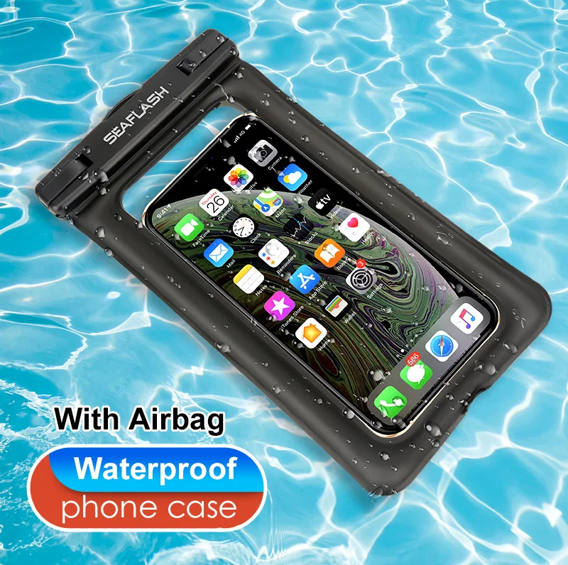 Hot-Selling TPU  Water Proof Mobile Phone Pouch Case Running Armband Waterproof Phone Bag with Lanyard
