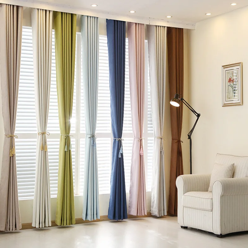 Good Quality Ready Made Window Curtains  Used House Drapes For The Living Room Bedroom Wholesale Curtains For Home