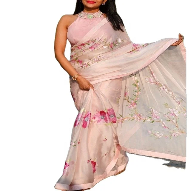 
Fashionable India Pakistani Designer Party Wear Chiffon Saree & Sari Wholesale Collection For Women Psm Exports 