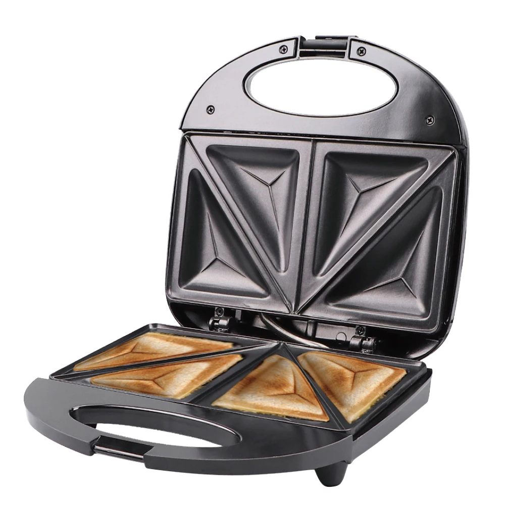 RAF 850W Electric Sandwich Maker Grill Black Non-stick Plates Sandwich Toaster Press Cool Touch Handle Non-stick coating