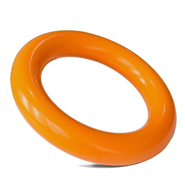15cm indestrructable durable chew dog rubber ring dog toy