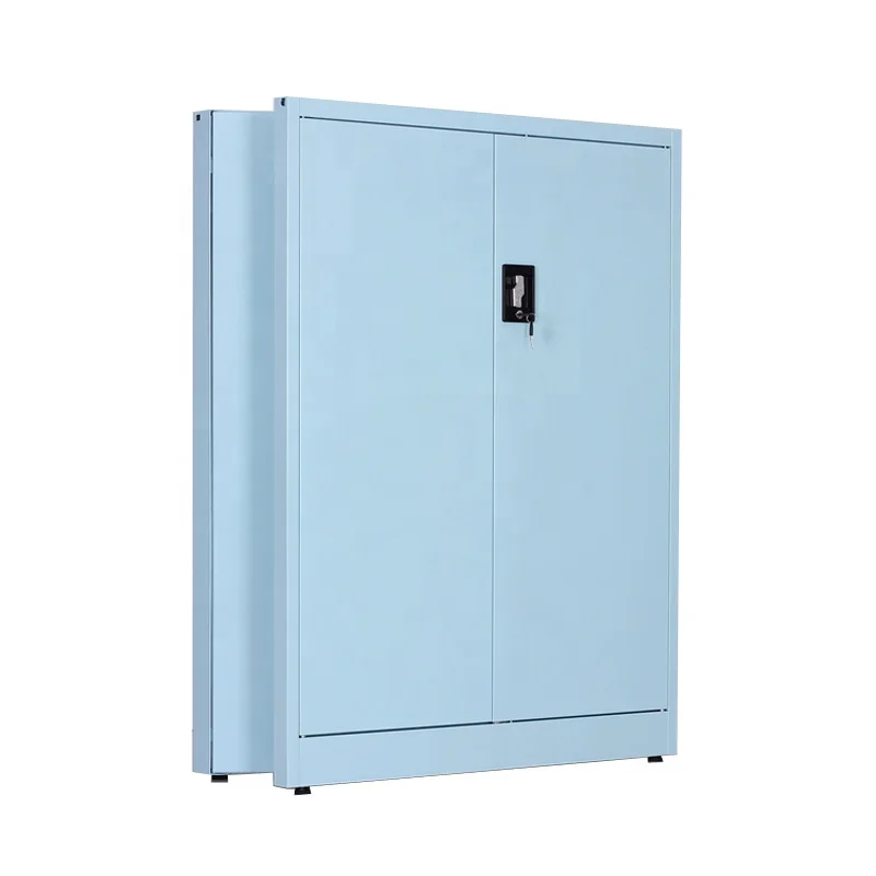 Patented Folding Cabinets 2 Door Locker Living Room Cabinets Foldable Metal Wardrobe Mini Lockers Steel Storage Balcony Locker