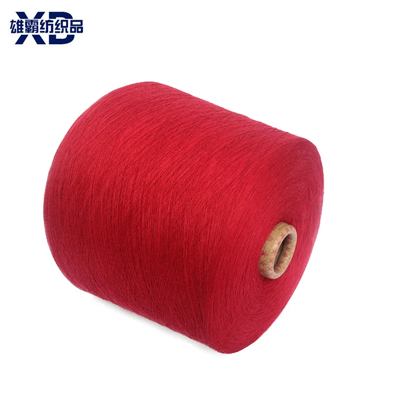 Cheap hot selling wholesale yarn 70% recycled polyester 30% bulk acrylic wool dyed yarn 28NM/2