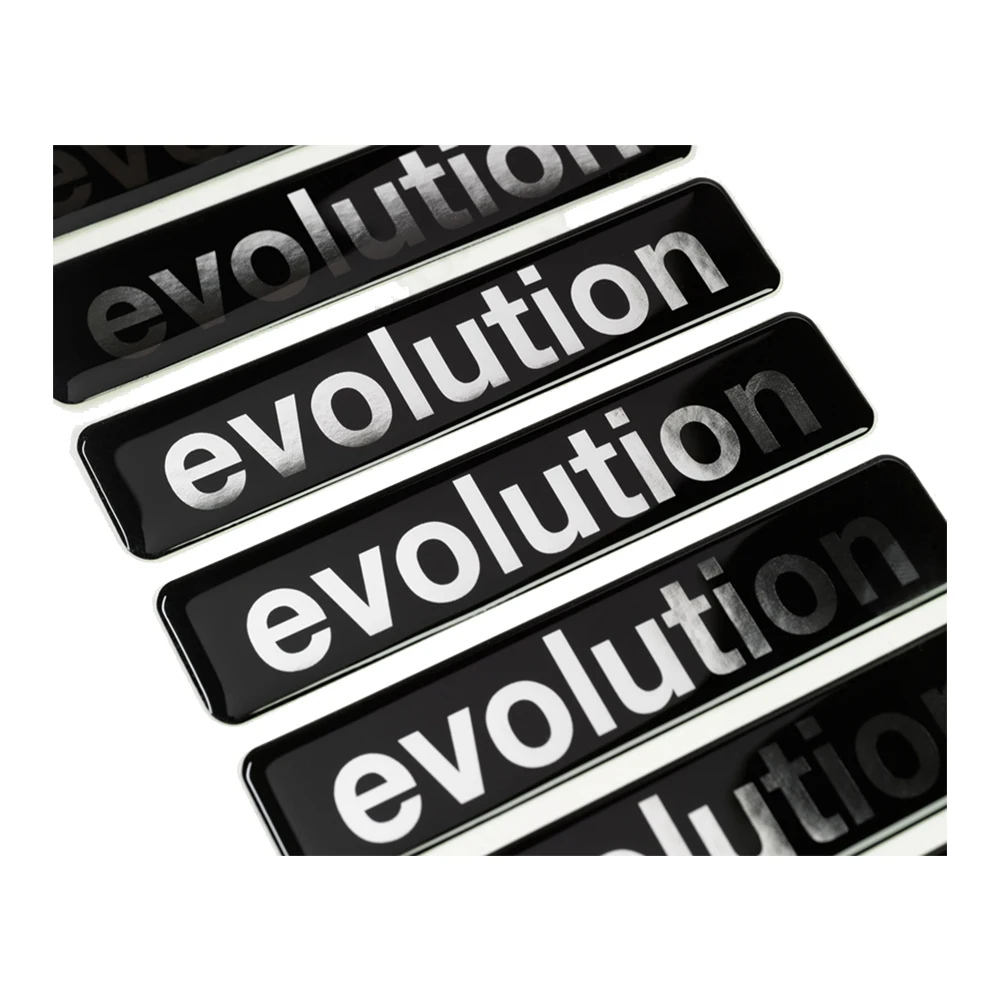 Hot selling High Quality Custom Logo Waterproof Clear Crystal Resin Epoxy Metal Metallic Dome Label Sticker