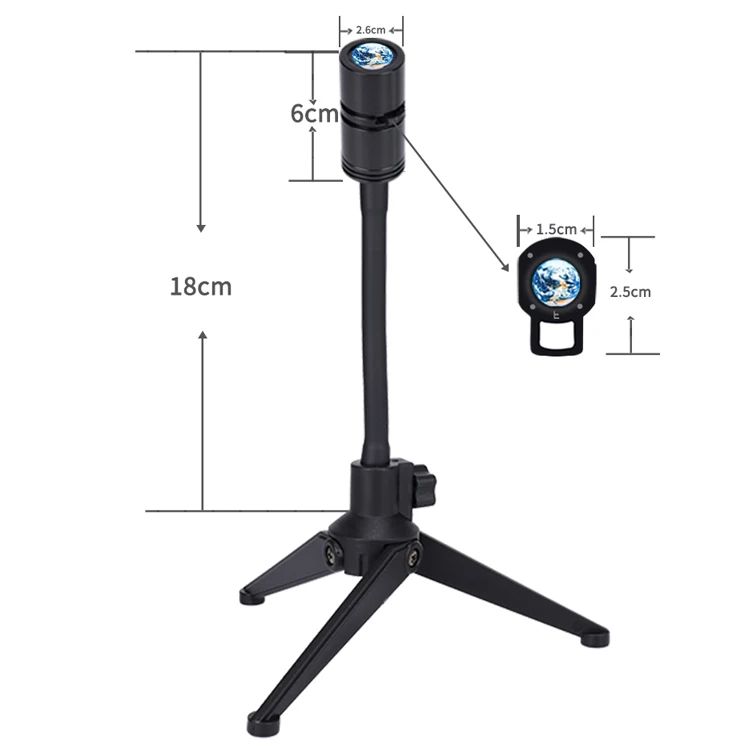 Moon Projection Lamp Creative Galaxy Light Projector Background Atmosphere Night Light Party Decor Birthday Gift Photo Props