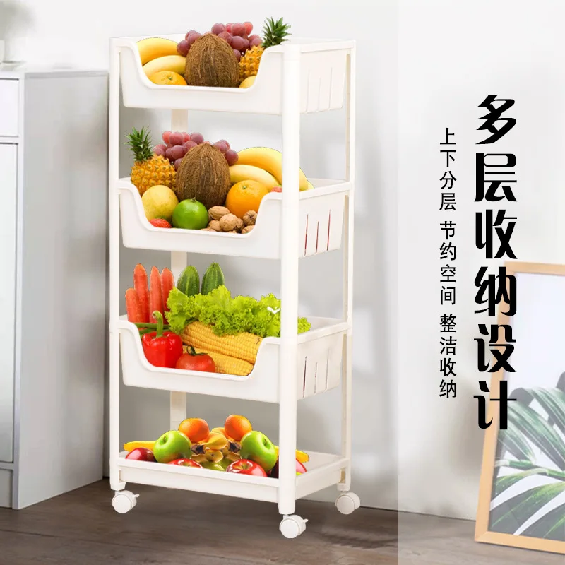 Тележка для хранения с ручкой 3/4/5