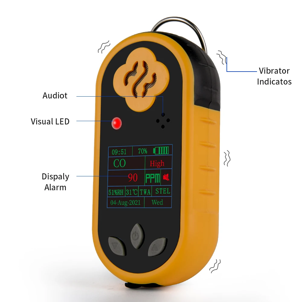 Bosean Portable single gas  integrated petrol and diesel gas detector battery operated