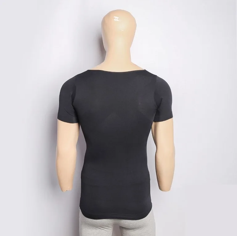 OEM Men Body Shaper Tshirt Slimming Compression Fit Underwe