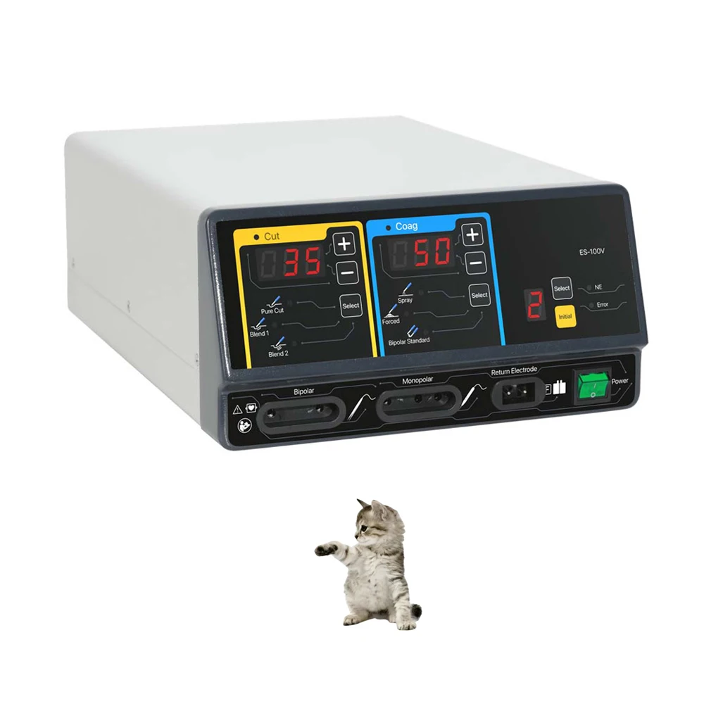 Электрохирургический блок портативный биполярный больничный анализатор хирургического оборудования ветеринарный