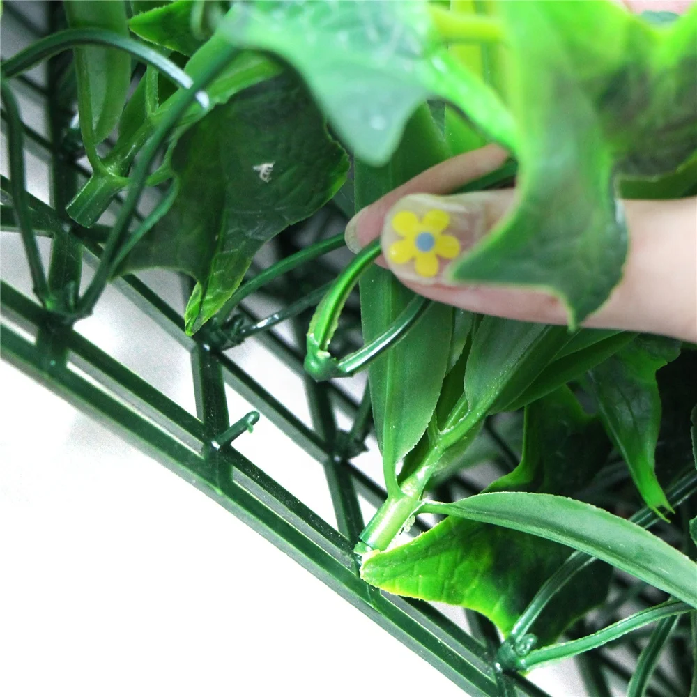 fresh PE artificial vertical garden wall artificial fence living wall panels for privacy safety