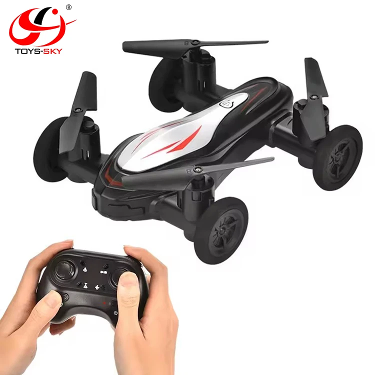 New Kids Children Fly Run Toy 2 in 1 Car Air Ground Mode Small RC Flying Car Quadcopter Drone Toys With FPV Camera For Choice