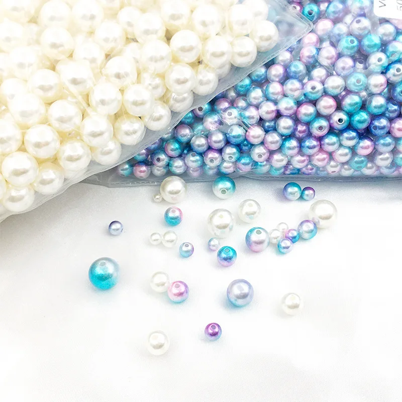 New Arrival High Quality Plastic Pearl Beads Colorful Loose Beads for DIY Making