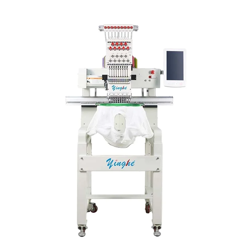 Yinghe Brand YH-901 Machine Unique 9 Needles 360*200mm for Three-Function Embroidery Casquette Plate and T-Shirt