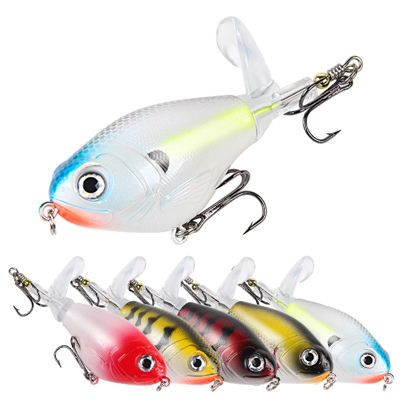 New arrival crank noise simulate lure top water tractor 11.5g/16g with 2pcs strong treble hooks for pollack pike