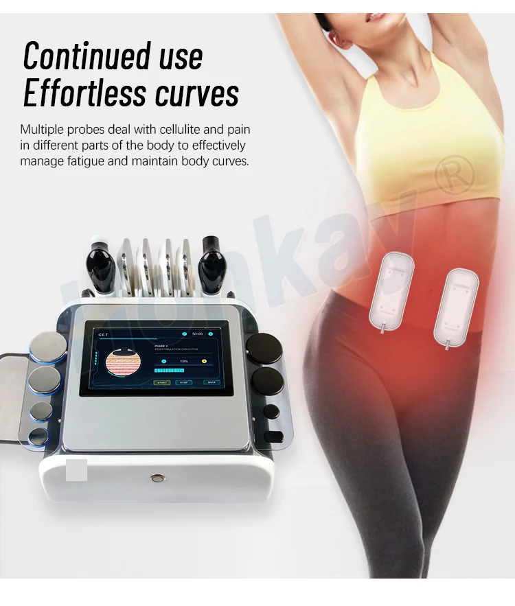 Tecar Radio Frequency Rf 448k Radiofrequency 448khz Facial Lifting Fat Reduction Rf Slimming Beauty Machine