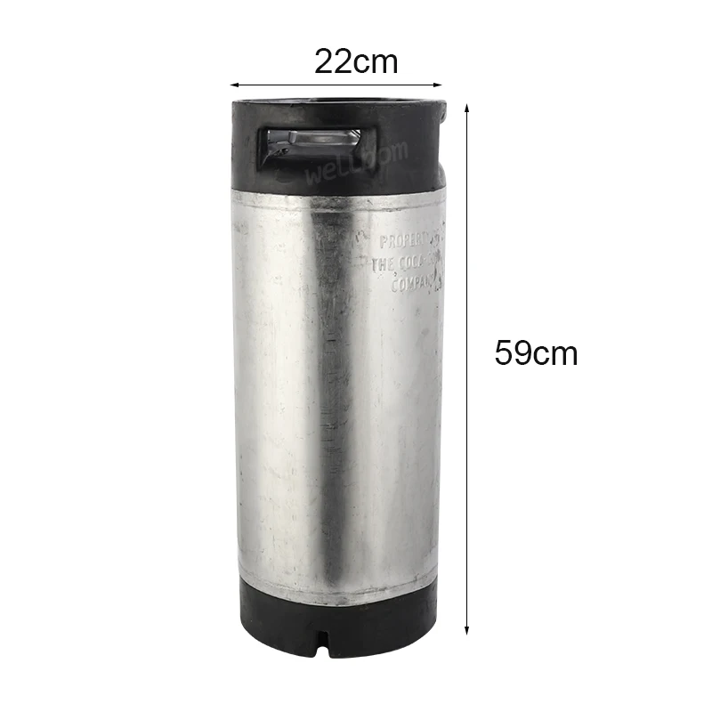 
Stainless Steel Used 5 Gallon 19L Cornelius Keg Ball Lock Draft Wine Beer Keg Barrel with new lid 