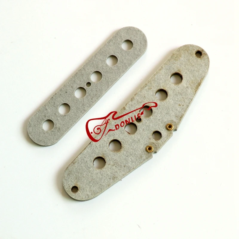 Donlis Gray Flatwork Bobbin ST Guitar Pickup Kits with Alnico 2/5 Magnet rods in 48/50/52mm string spacing