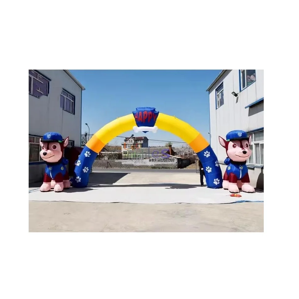 Paw Dog Patrol Arch Customized Color Size Big Cartoon Entrance Gate Archway Best Quality Inflatable Outdoor Arch For Advertising