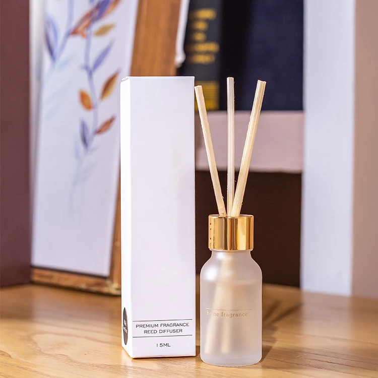 Empty 20ml 30ml Frosted Aroma Oil Glass Bottle Fiber Stick Decorativereed Reed Diffuser Glass Bottles For 15 Ml