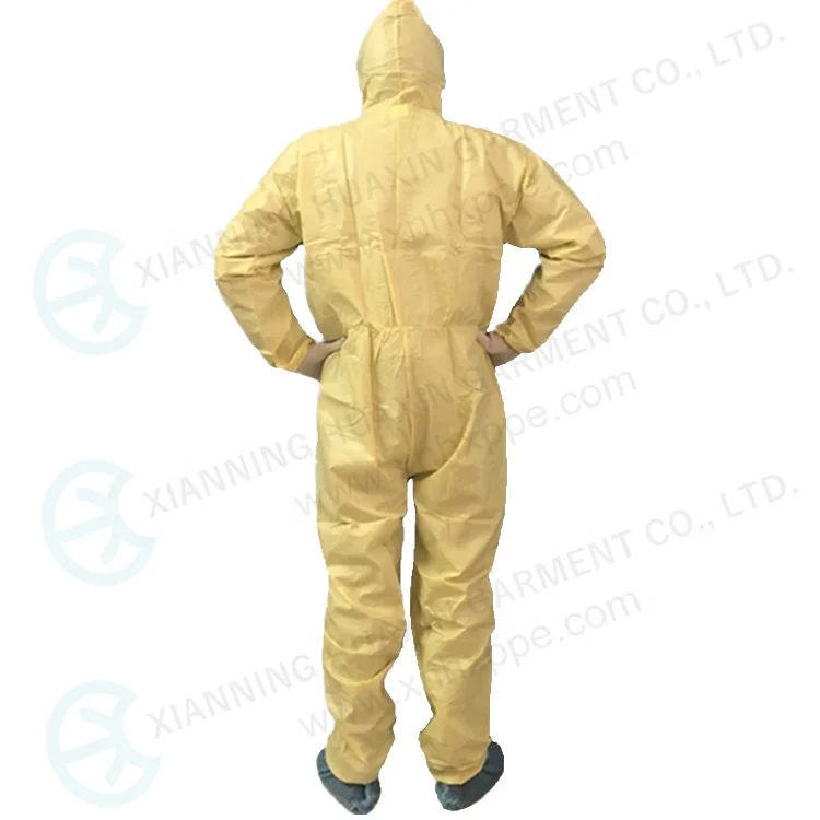 Customized High Quality Type 5B/6B Microporous EN14126 Anti-static Waterproof Disposable Protective Coverall biosecurity suit