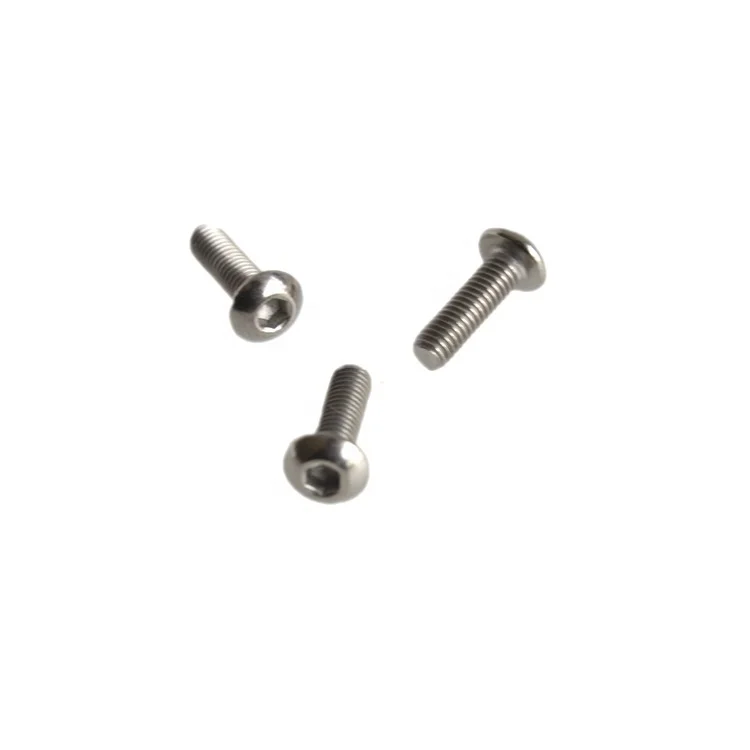 Rust resistant ISO7380 M3 hex socket button head GR1 GR2 titanium bolts screws for industry