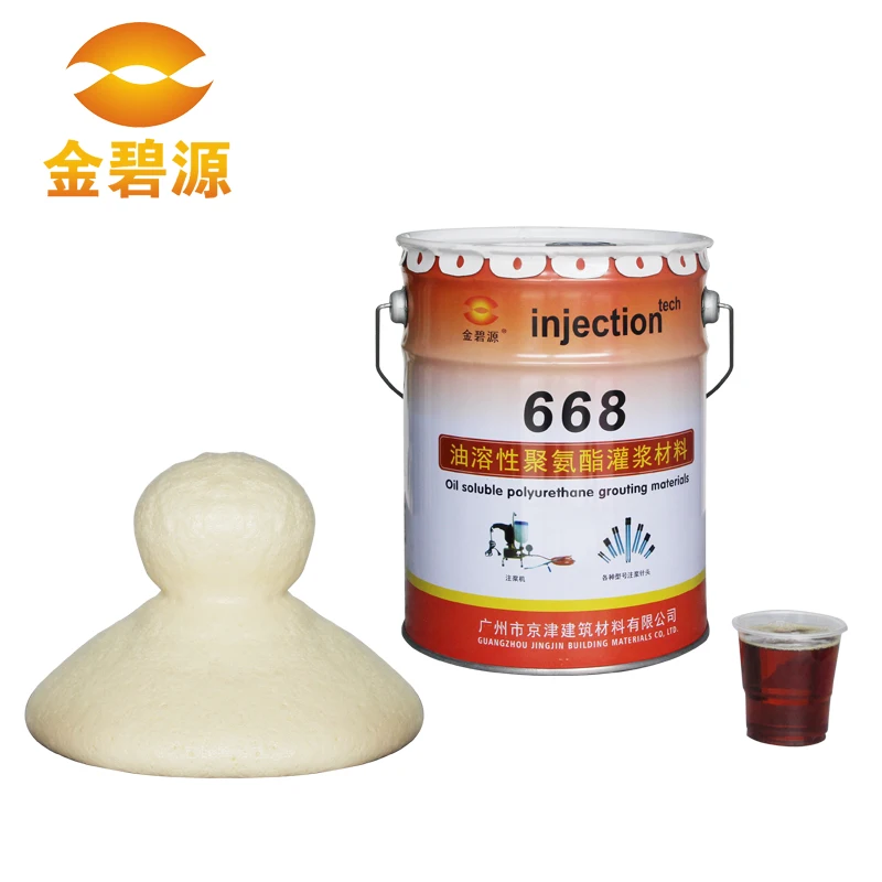China Wholesale Waterproofing Hydrophobic Polyurethane Grouting Material Chemical Injection For Crack Plugging
