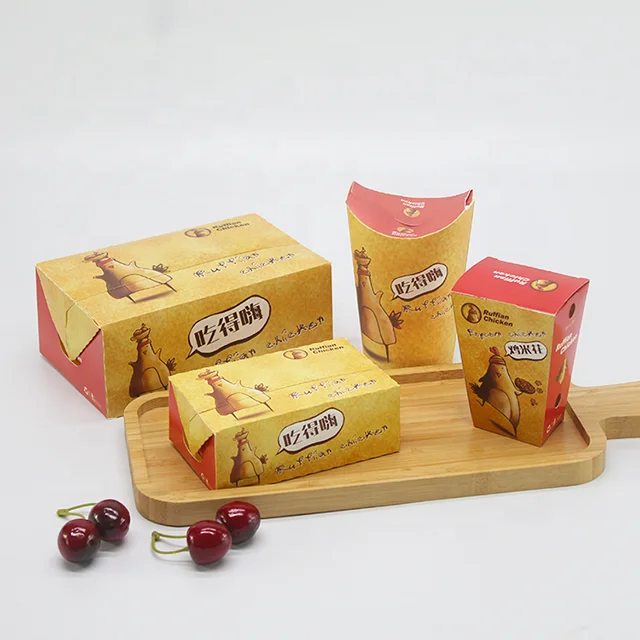 LOKYO full set snacks takeout packaging french frieschicken nuggets hamburger fast food packaging