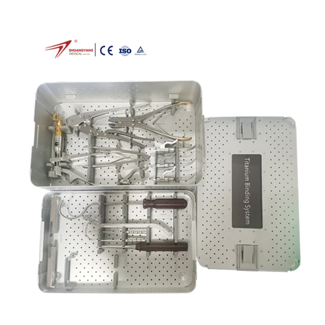 Shuangyang Orthopedic Surgical Titanium Cable Surgical Instruments Set Orthopedic Titanium Cable Cutter